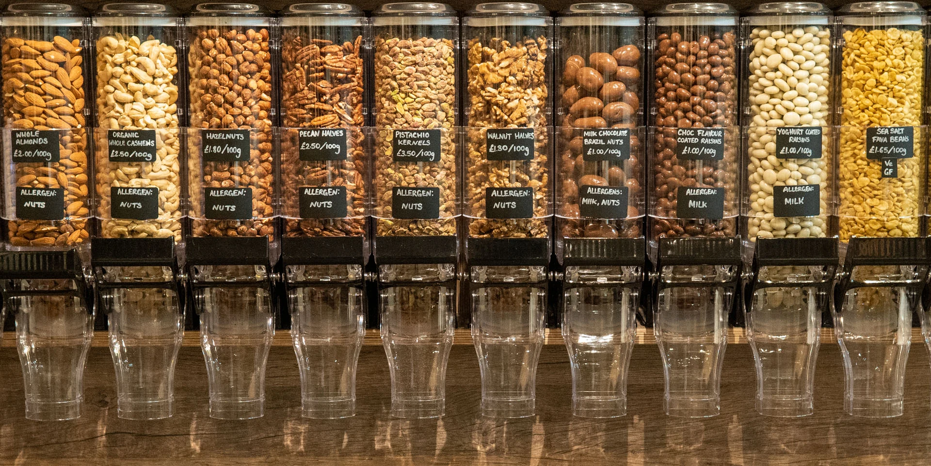 Gravity dispensers for dried food products - EcoFlo