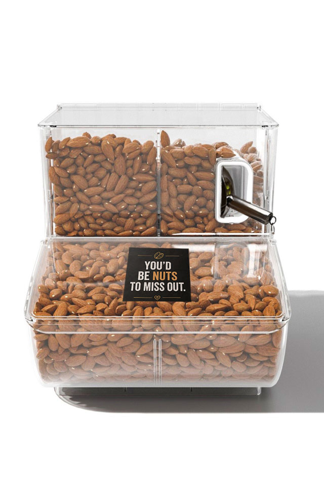 scoop bin - 22L - scoop dispenser with stainless steel scoop.