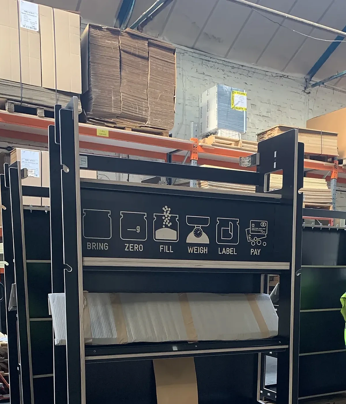 martek zero waste factory showing zero waste refill unit